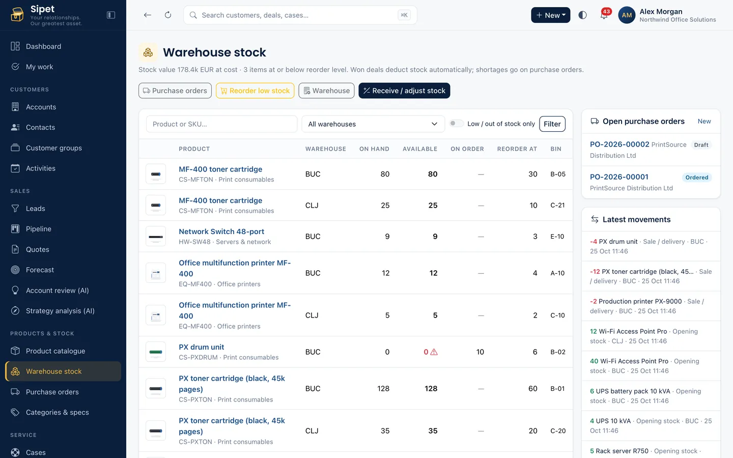Sipet – Stock